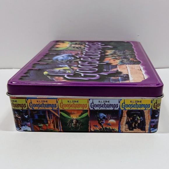 R.L Stine Goosebumps 25th Anniversary Retro 5 Book Set With Metal Tin - Picture 4 of 9